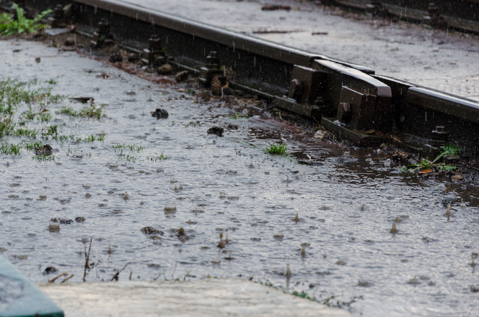 Regenwetter in Anina