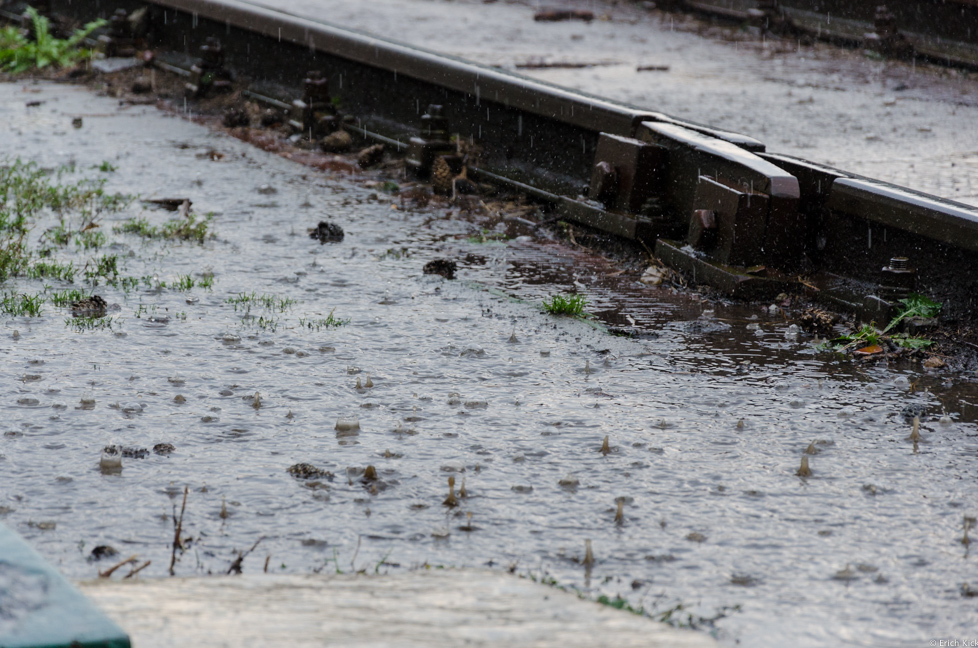 Regenwetter in Anina