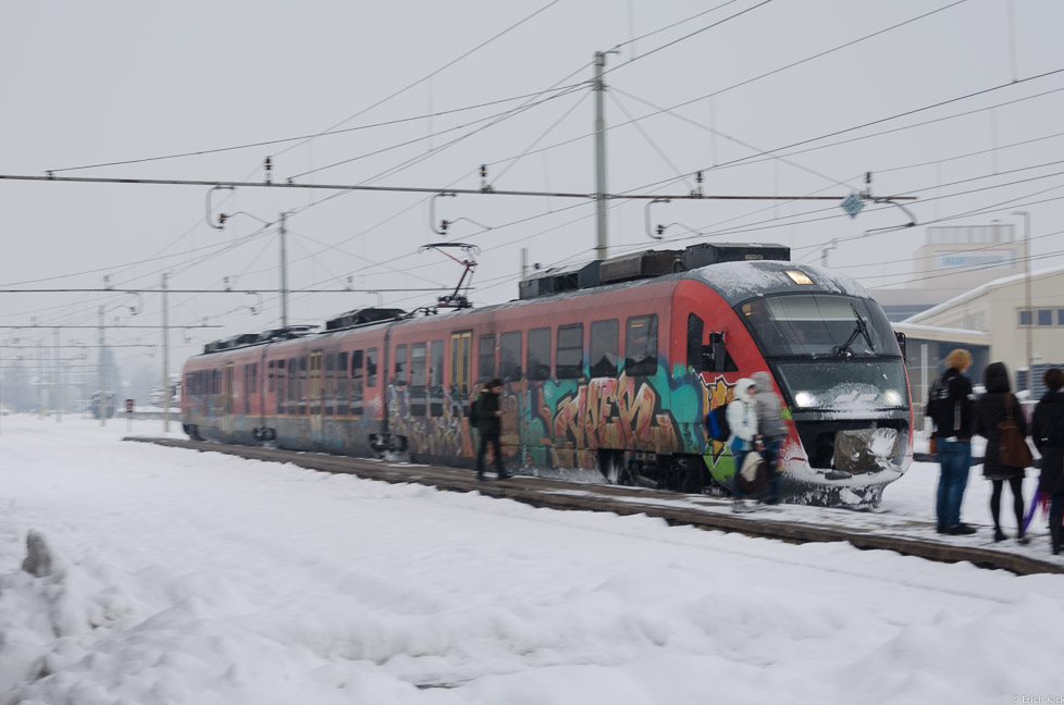 der Zug zurück nach Ljubljana