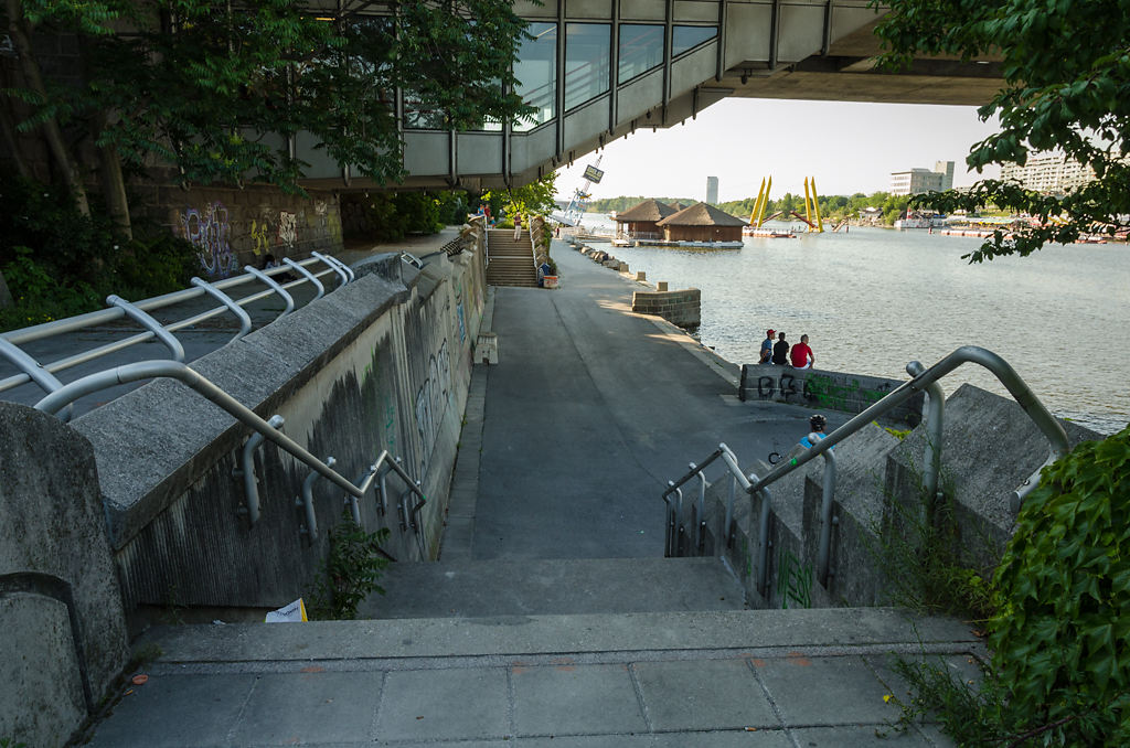 Stiegenaufgang Treppelweg Schönwetter