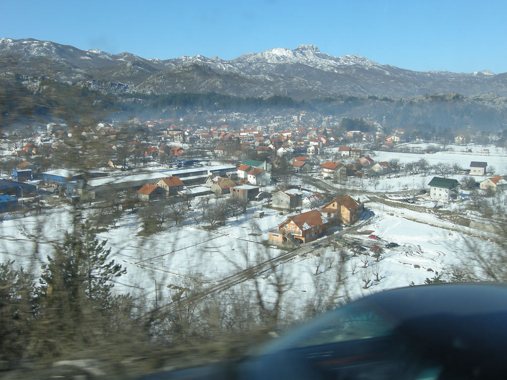 erster Blick auf Cetinje
