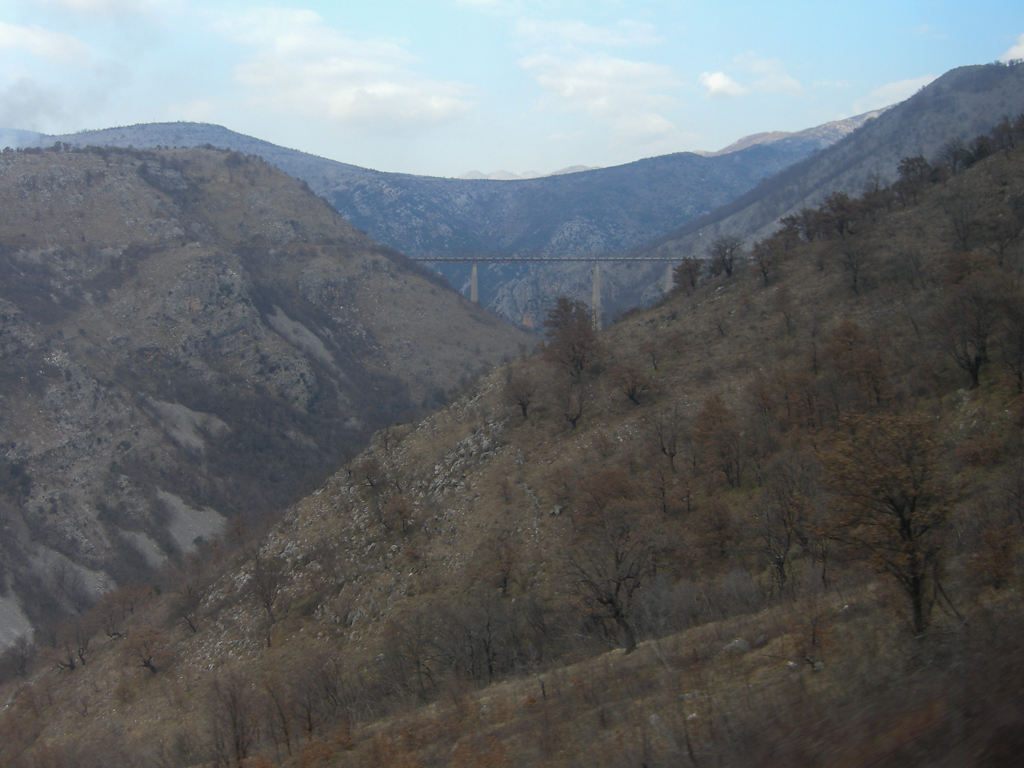Blick auf Mala-Rijeka-Viadukt