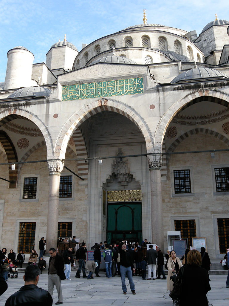 Eingang für Moslems in der Sultanahmet Camii