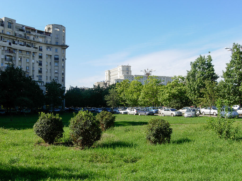 Blick auf den Parlamentspalast