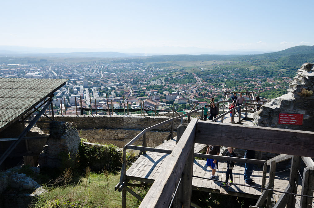 Blick von der Burg auf Deva