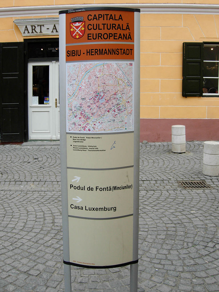 Hinweistafel Kulturhauptstadt 2007
