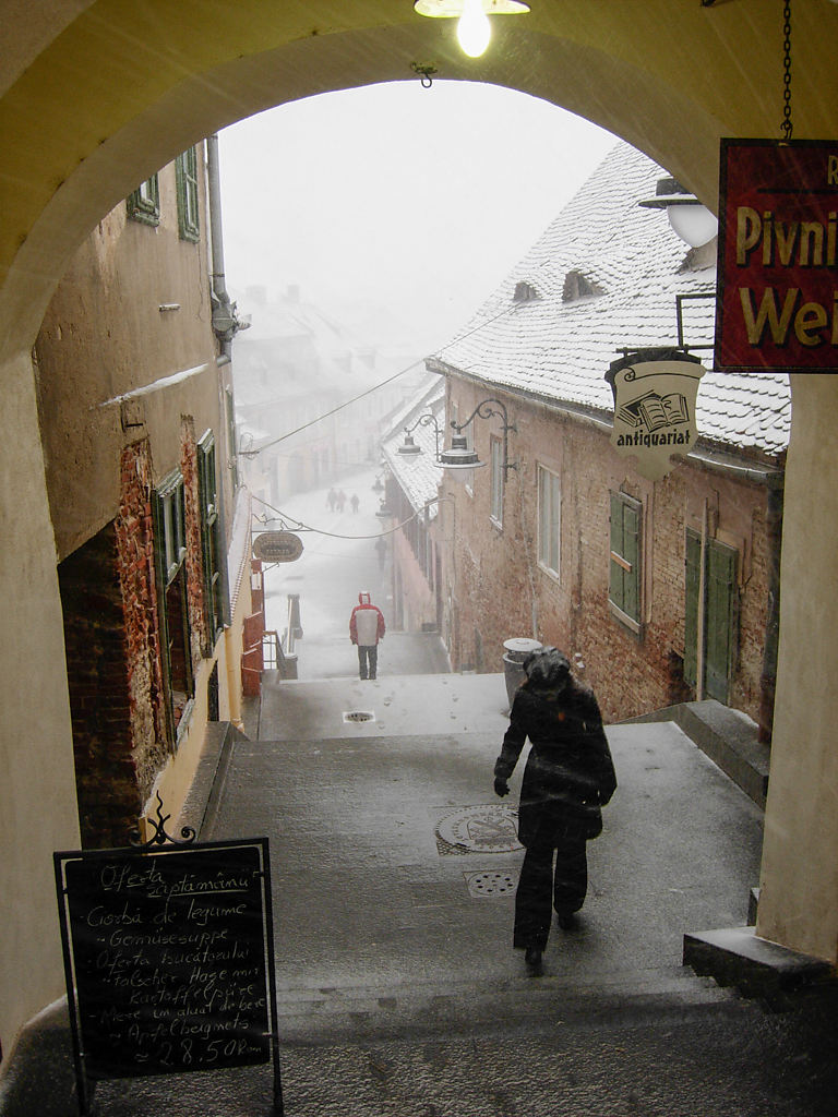 Altstadt im Schnee