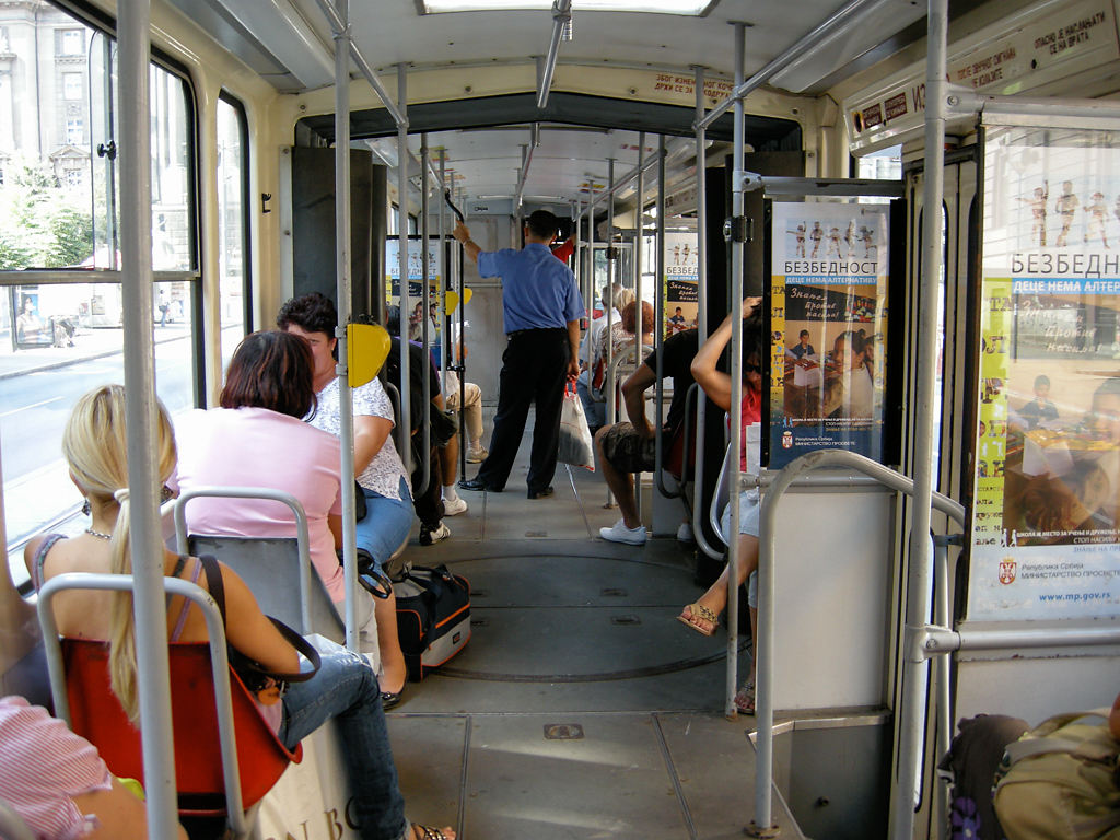 Straßenbahnfahrt nach Novi Beograd