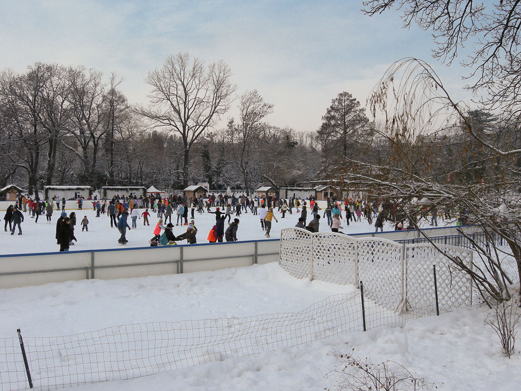 Eislaufen im Parcul Cișmigiu