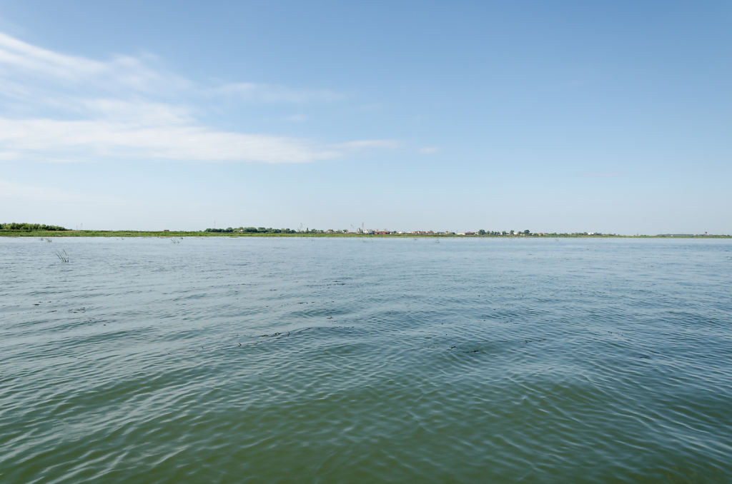 Blick aus der Ferne auf Sulina