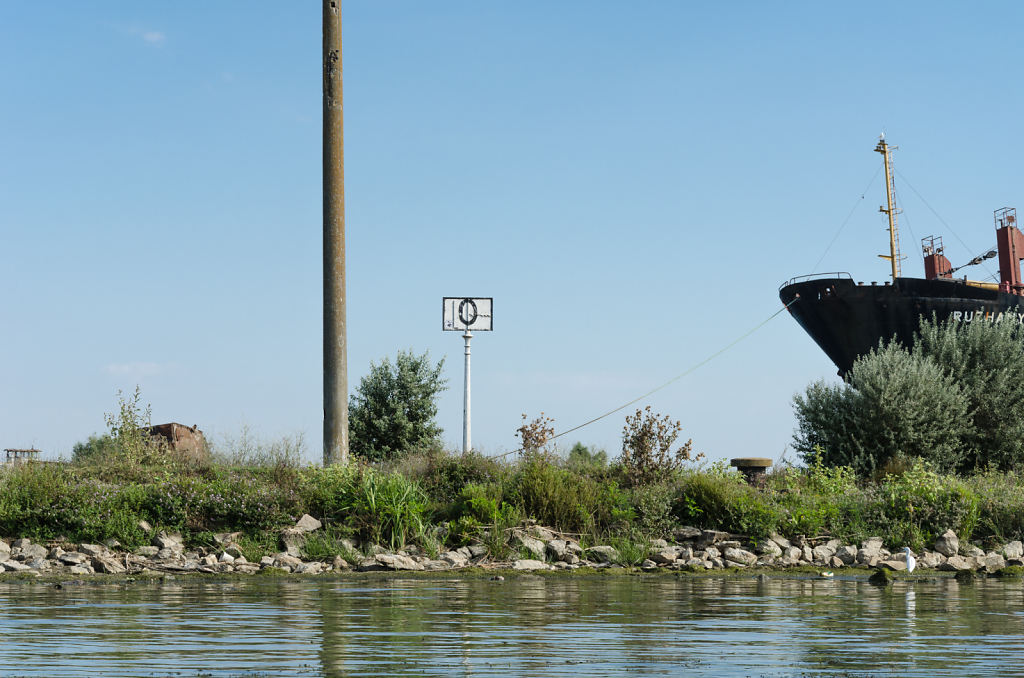 km 0 aus der Nähe vom Boot aus