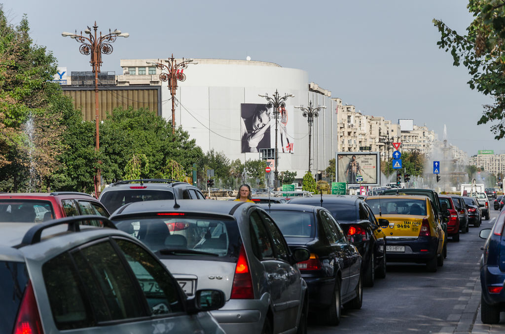 Verkehrschaos Bulevardul Unirii