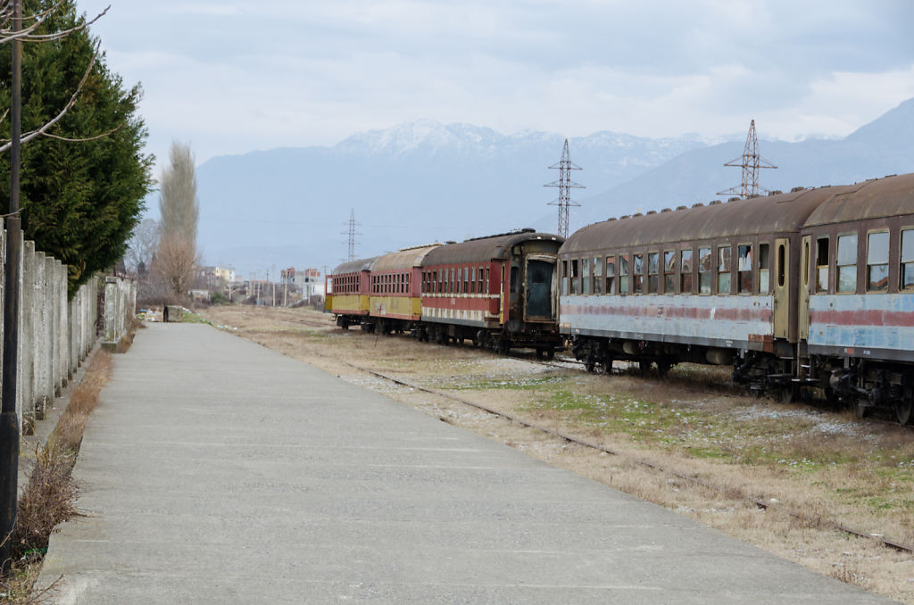 abgestellte Wagons