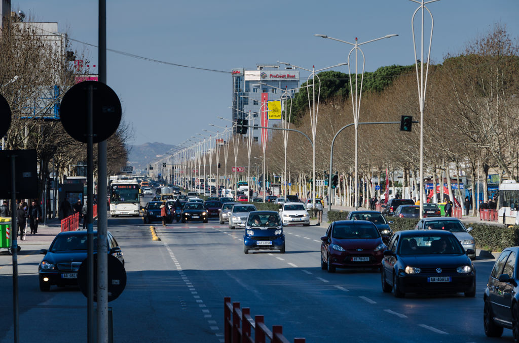 Ankunft in Tirana