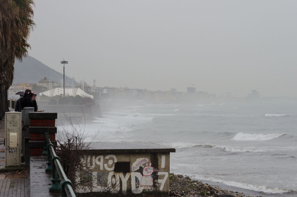 Brandung in Salerno