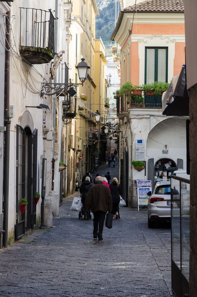 Altstadt am Weg zum Castello di Arechi