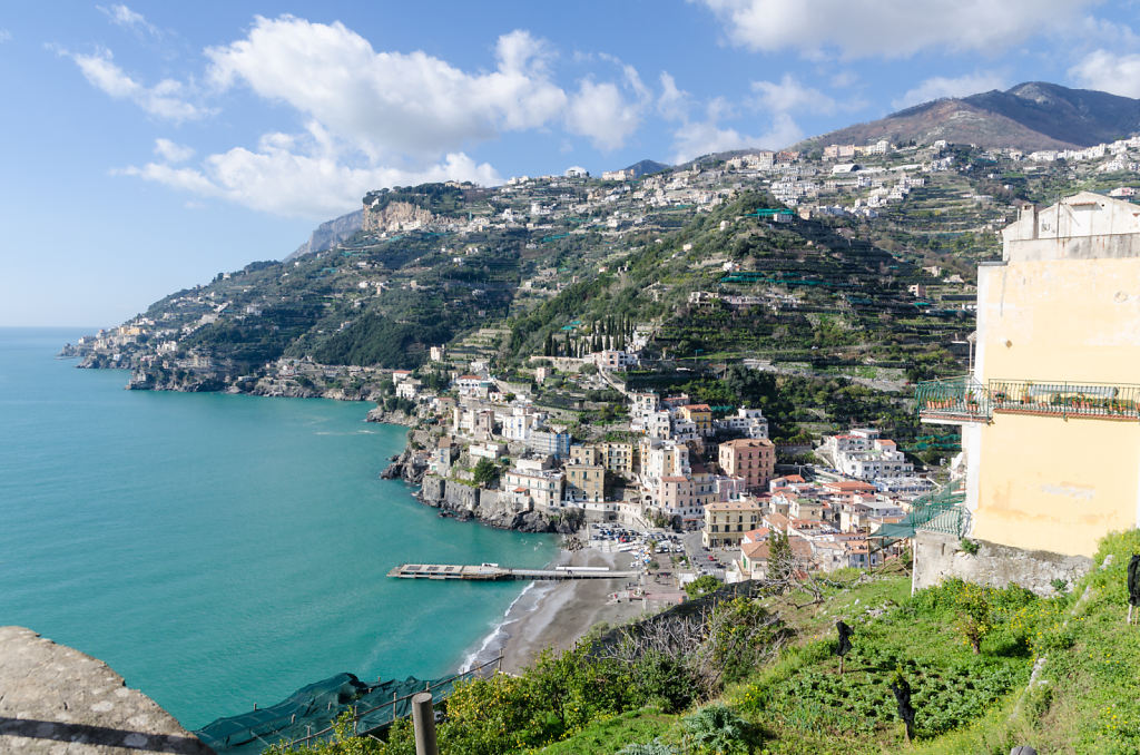 Blick auf die Küste bei Minori