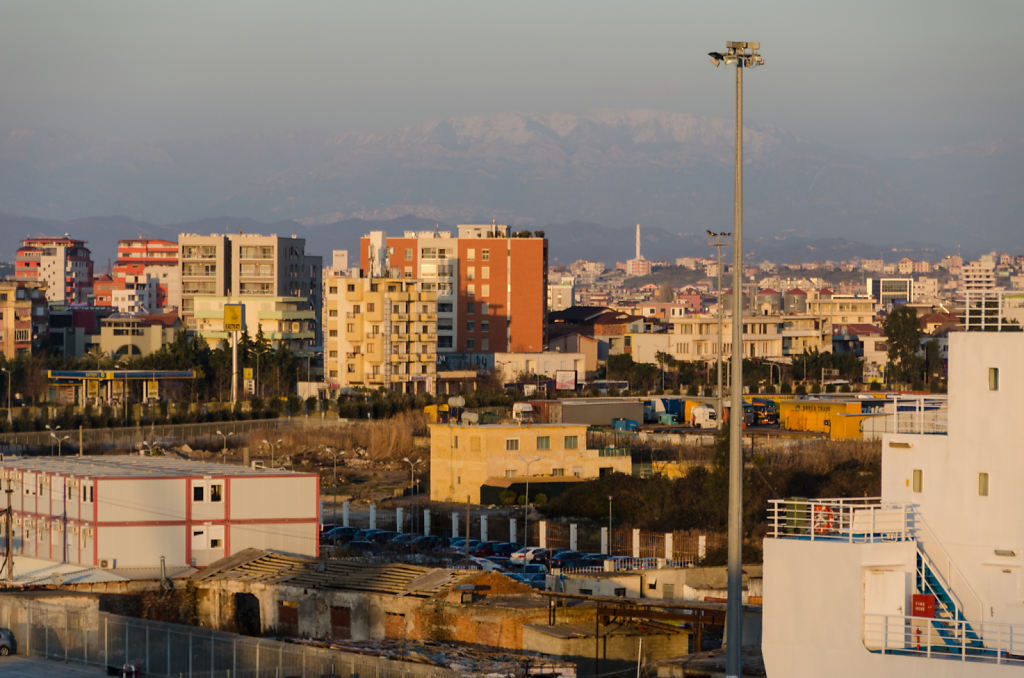 Durres kurz vor Sonnenuntergang