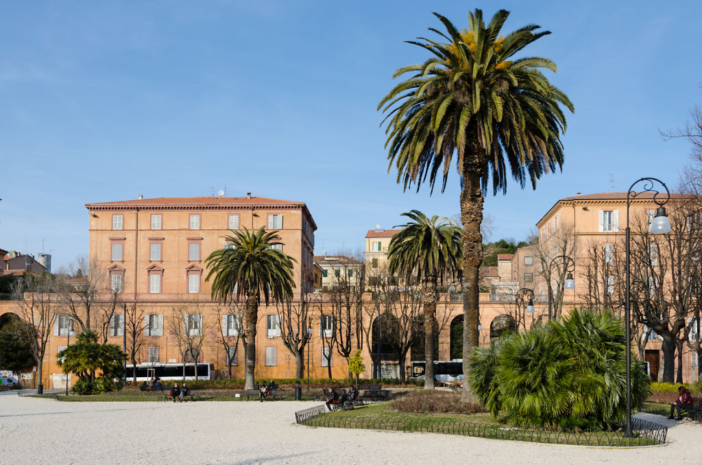Piazza Cavour mit Palmen
